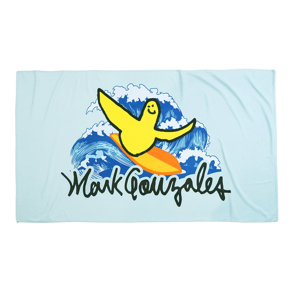 M/G SURFING ANGEL BEACH TOWEL BLUE