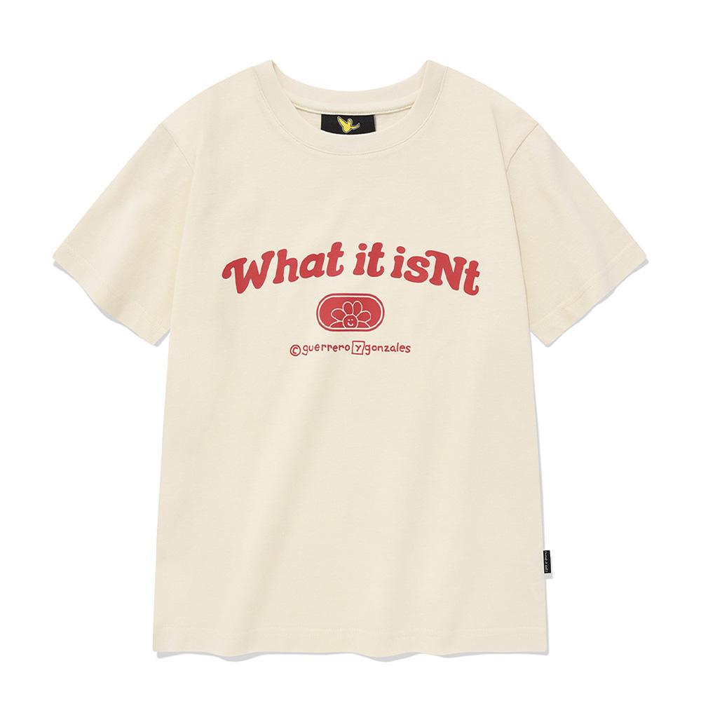 WM&#039;S WT 아치로고 반팔 티셔츠 크림