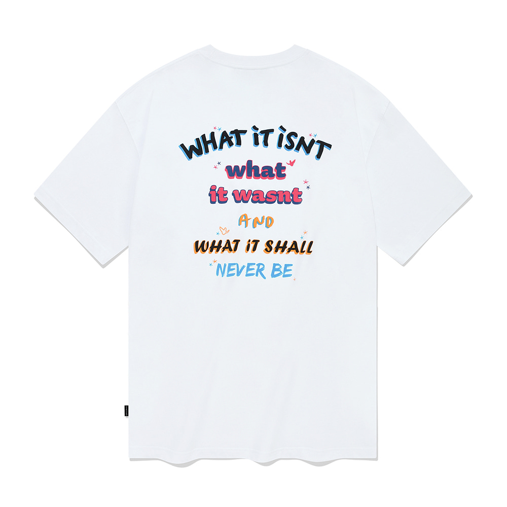 WT 스트릿 그래픽 반팔 티셔츠 화이트