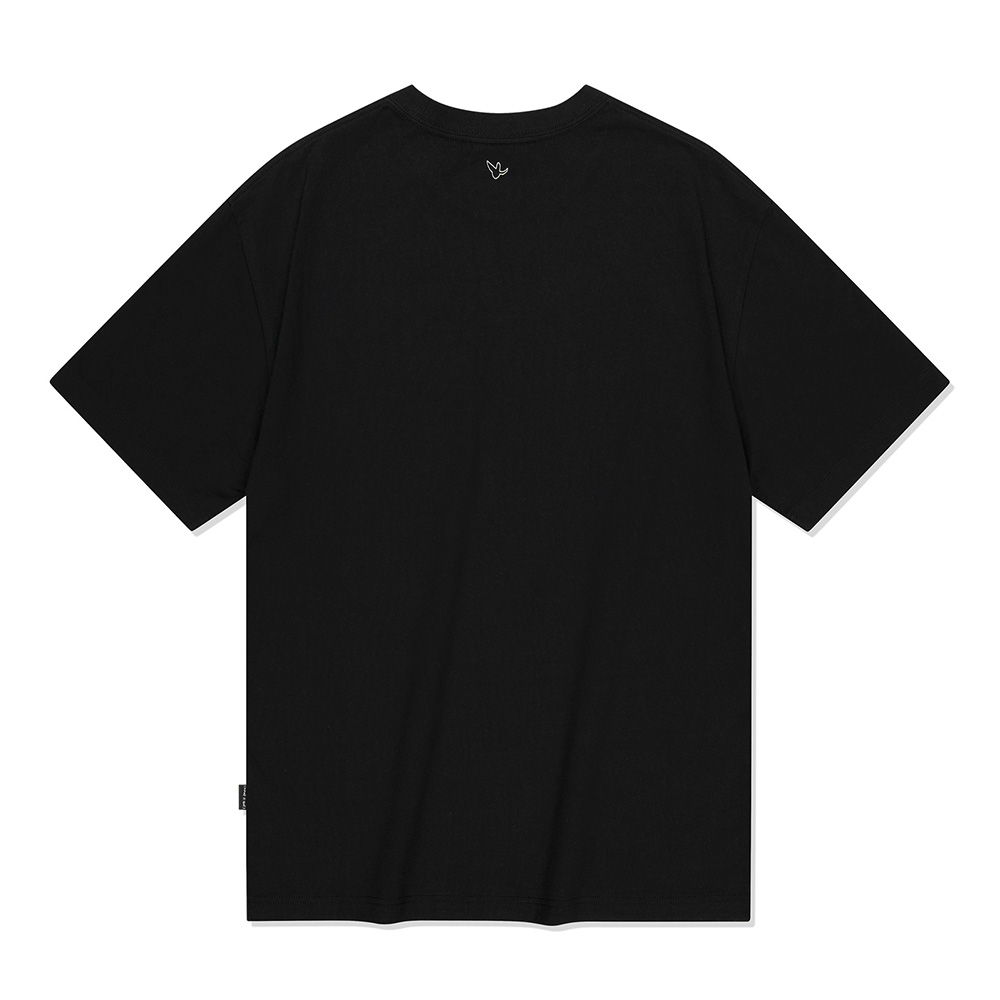 WT 로고 반팔 티셔츠 블랙