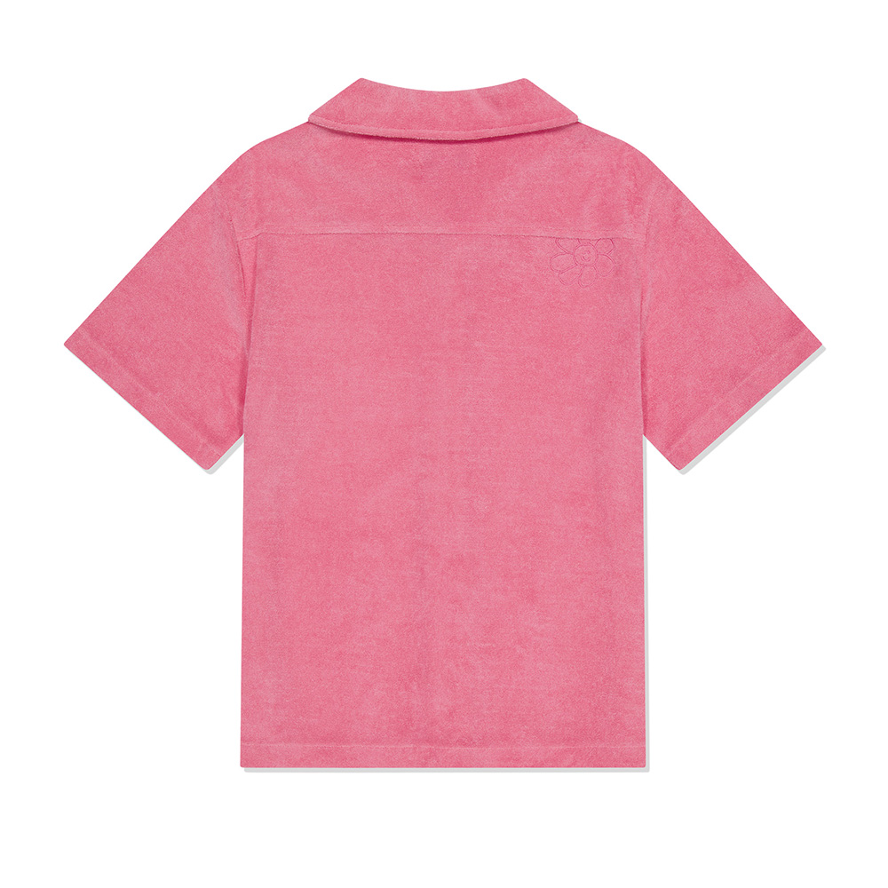 WM`S 테리 반팔 셔츠 핑크
